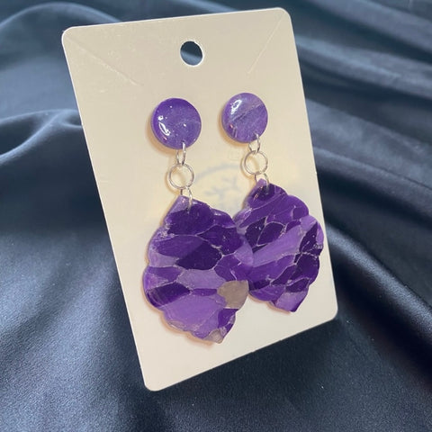 Amethyst (Two-Piece Large Moroccan Studs)